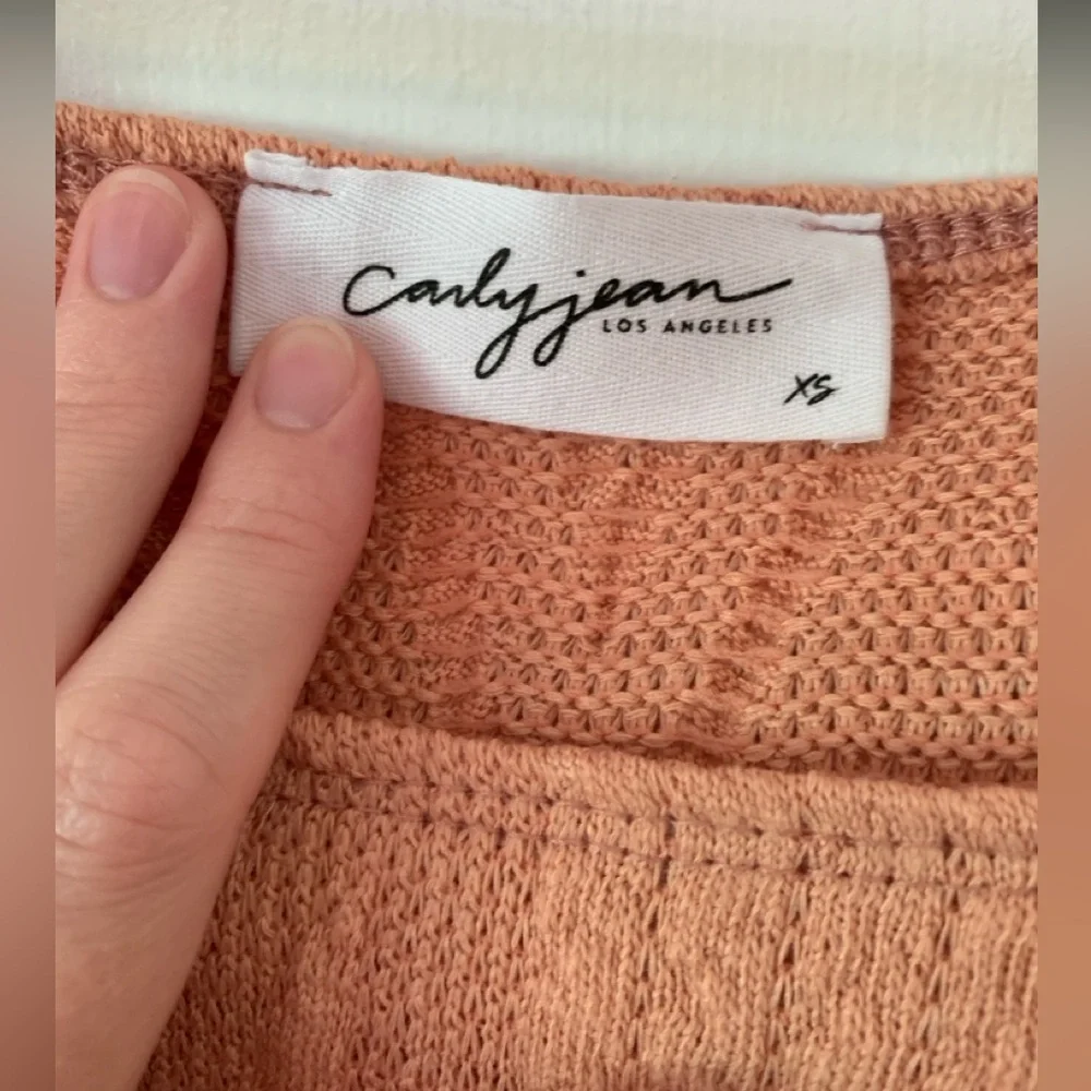 Carly Jean Los Angeles Jenny Top in Peach - Size XS - Picture 3 of 6